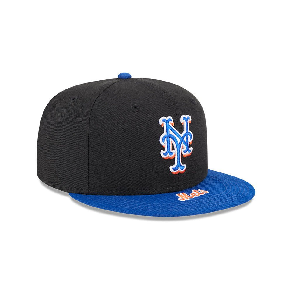 59FIFTY MLB On Deck ニューヨーク・メッツ ブラック ブルーバイザー - 13695312-700 | NEW ERA ニューエラ公式オンラインストア