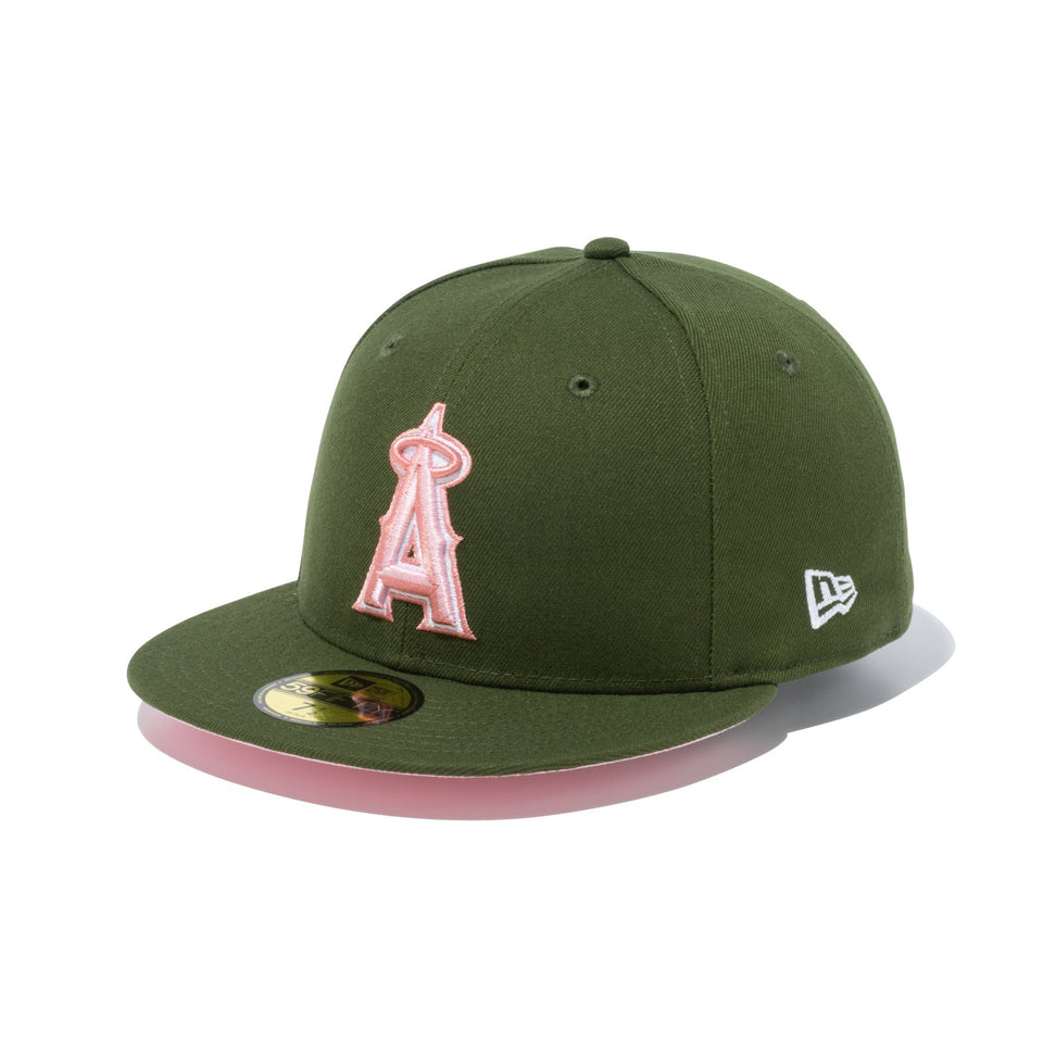 59FIFTY MLB Pink Pack ロサンゼルス・エンゼルス リーフグリーン