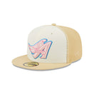 59FIFTY MLB Seam Stitch ロサンゼルス・エンゼルス クーパーズタウン クロームホワイト / ベージュ グレーアンダーバイザー - 13717565-700 | NEW ERA ニューエラ公式オンラインストア