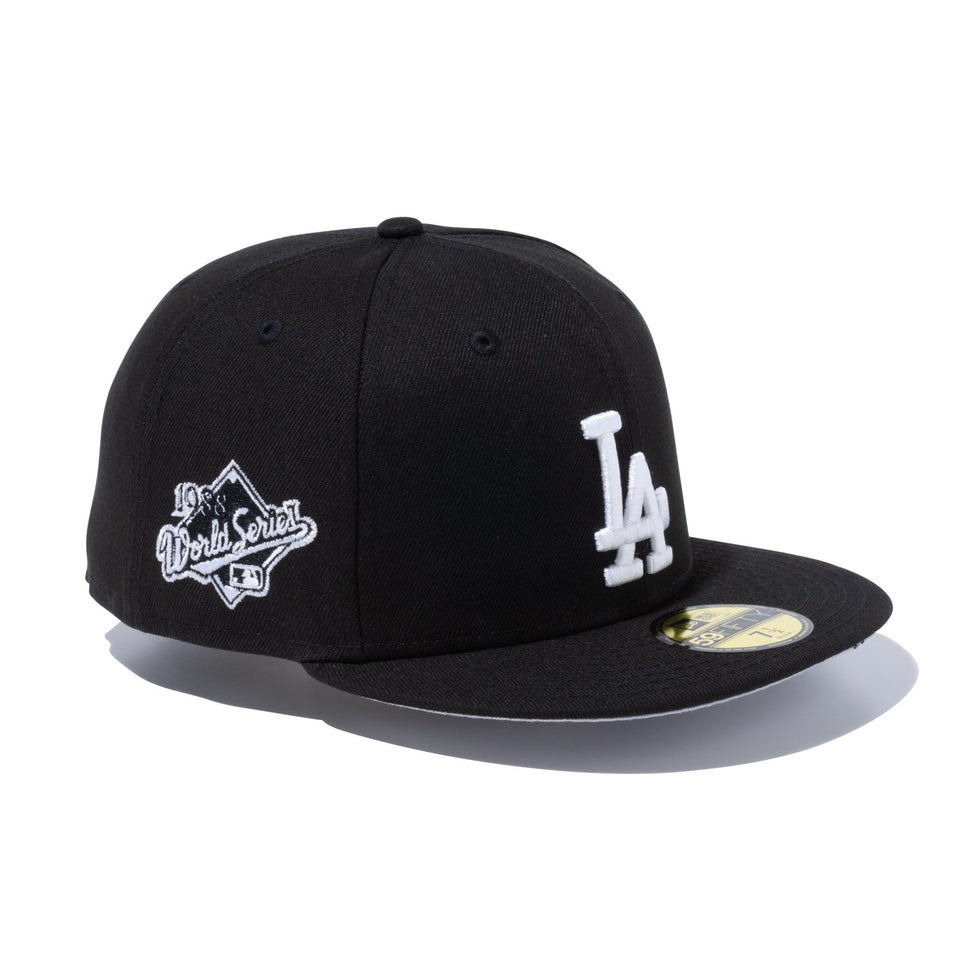 59FIFTY MLB Side Patch Collection ロサンゼルス・ドジャース ワールドシリーズパッチ ブラック グレーアンダーバイザー - 13334172-700 | NEW ERA ニューエラ公式オンラインストア