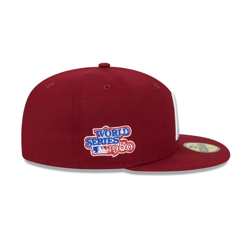 59FIFTY MLB Side Patch Collection フィラデルフィア・フィリーズ グレーアンダーバイザー - 13534722-700 | NEW ERA ニューエラ公式オンラインストア