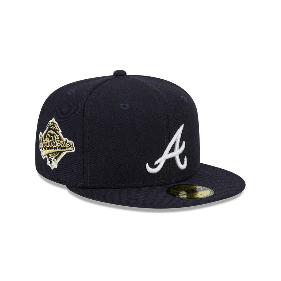 59FIFTY MLB Side Patch Collection アトランタ・ブレーブス グレーアンダーバイザー - 13534731-700 | NEW ERA ニューエラ公式オンラインストア