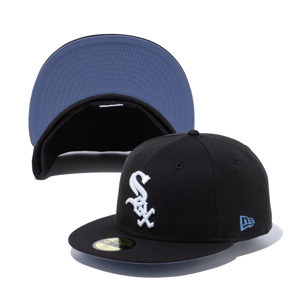 59FIFTY MLB Slate Blue Undervisor シカゴ・ホワイトソックス ブラック スレートブルーアンダーバイザー - 13328524-700 | NEW ERA ニューエラ公式オンラインストア