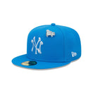 59FIFTY MLB Snow Day ニューヨーク・ヤンキース ブルー グレーアンダーバイザー - 13506394-700 | NEW ERA ニューエラ公式オンラインストア