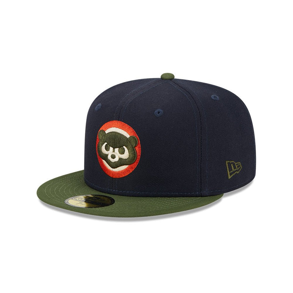 59FIFTY MLB Sprouted シカゴ・カブス クーパーズタウン ネイビー モスグリーンバイザー - 13705005-700 | NEW ERA ニューエラ公式オンラインストア