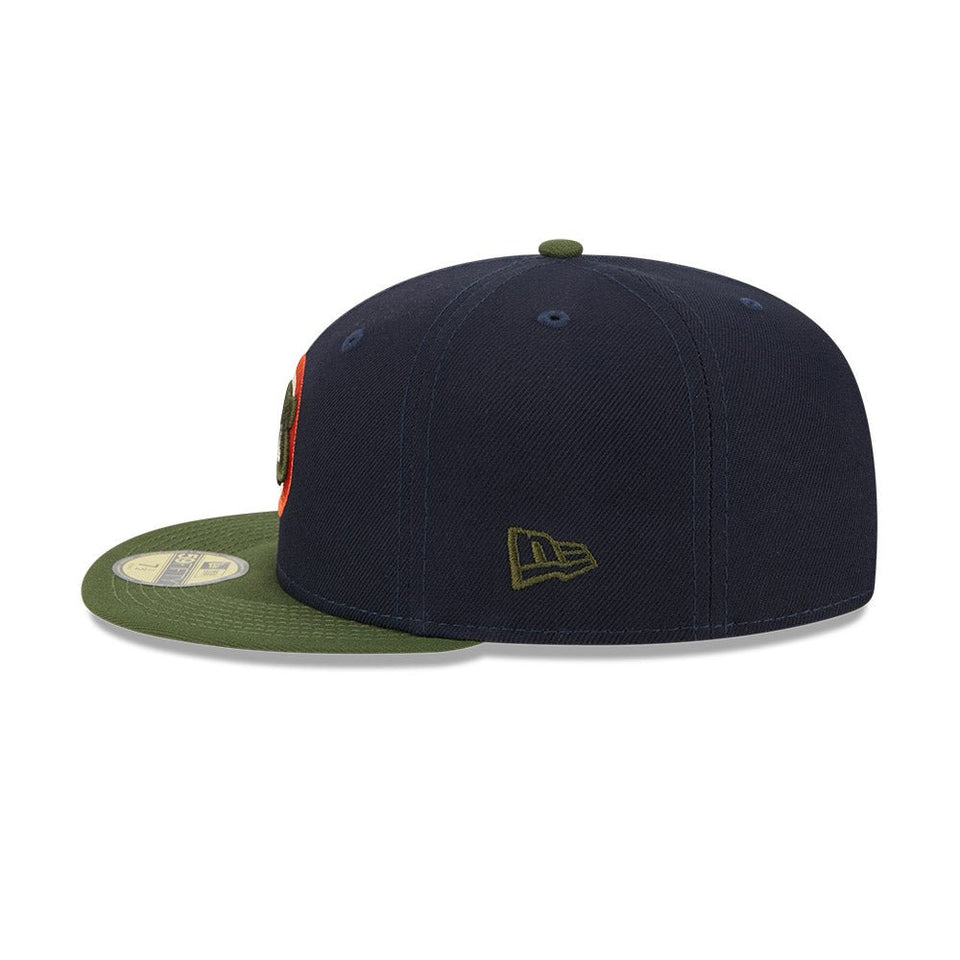 59FIFTY MLB Sprouted シカゴ・カブス クーパーズタウン ネイビー モスグリーンバイザー - 13705005-700 | NEW ERA ニューエラ公式オンラインストア