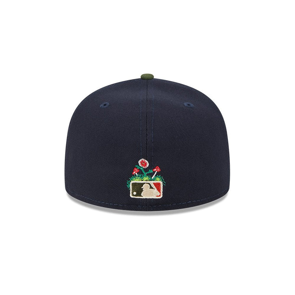 59FIFTY MLB Sprouted ニューヨーク・ヤンキース ネイビー モスグリーンバイザー - 13705006-700 | NEW ERA ニューエラ公式オンラインストア