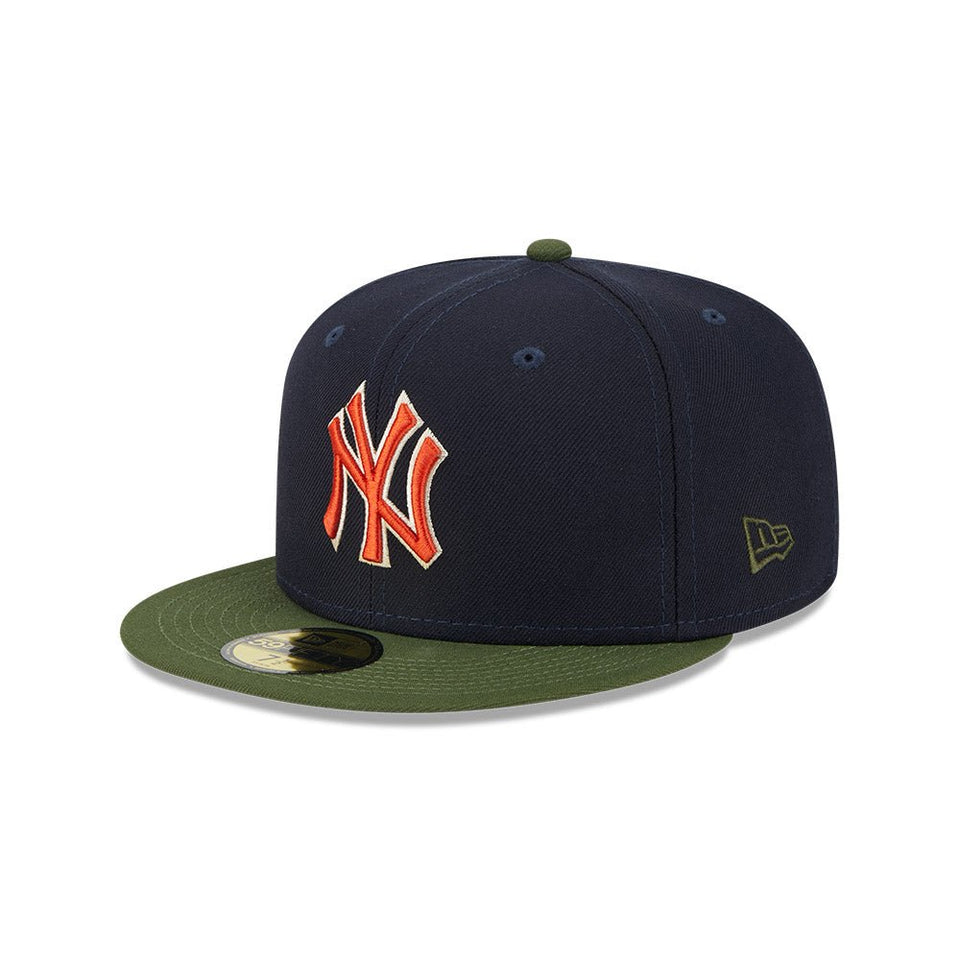 59FIFTY MLB Sprouted ニューヨーク・ヤンキース ネイビー モスグリーンバイザー - 13705006-700 | NEW ERA ニューエラ公式オンラインストア