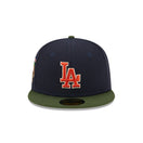59FIFTY MLB Sprouted ロサンゼルス・ドジャース ネイビー モスグリーンバイザー - 13705008-700 | NEW ERA ニューエラ公式オンラインストア
