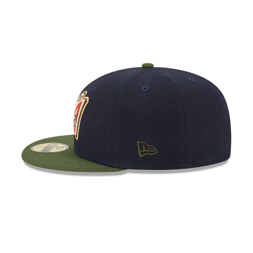 59FIFTY MLB Sprouted アナハイム・エンゼルス クーパーズタウン ネイビー モスグリーンバイザー - 13705010-700 | NEW ERA ニューエラ公式オンラインストア