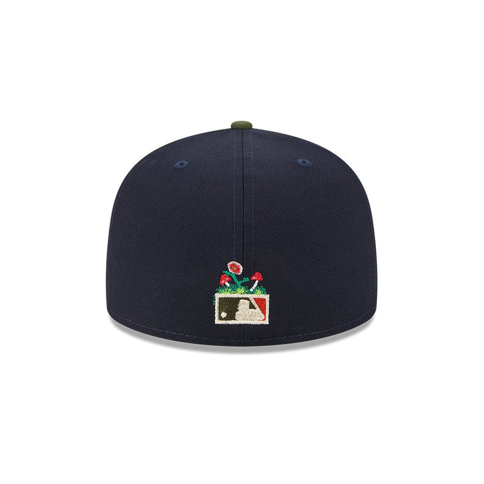 59FIFTY MLB Sprouted アナハイム・エンゼルス クーパーズタウン ネイビー モスグリーンバイザー - 13705010-700 | NEW ERA ニューエラ公式オンラインストア