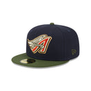 59FIFTY MLB Sprouted アナハイム・エンゼルス クーパーズタウン ネイビー モスグリーンバイザー - 13705010-700 | NEW ERA ニューエラ公式オンラインストア