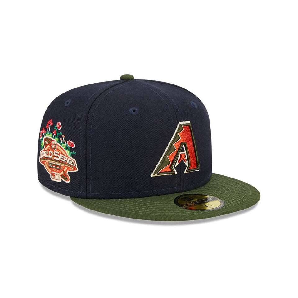 59FIFTY MLB Sprouted アリゾナ・ダイヤモンドバックス クーパーズタウン ネイビー モスグリーンバイザー - 13705012-700 | NEW ERA ニューエラ公式オンラインストア