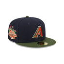 59FIFTY MLB Sprouted アリゾナ・ダイヤモンドバックス クーパーズタウン ネイビー モスグリーンバイザー - 13705012-700 | NEW ERA ニューエラ公式オンラインストア