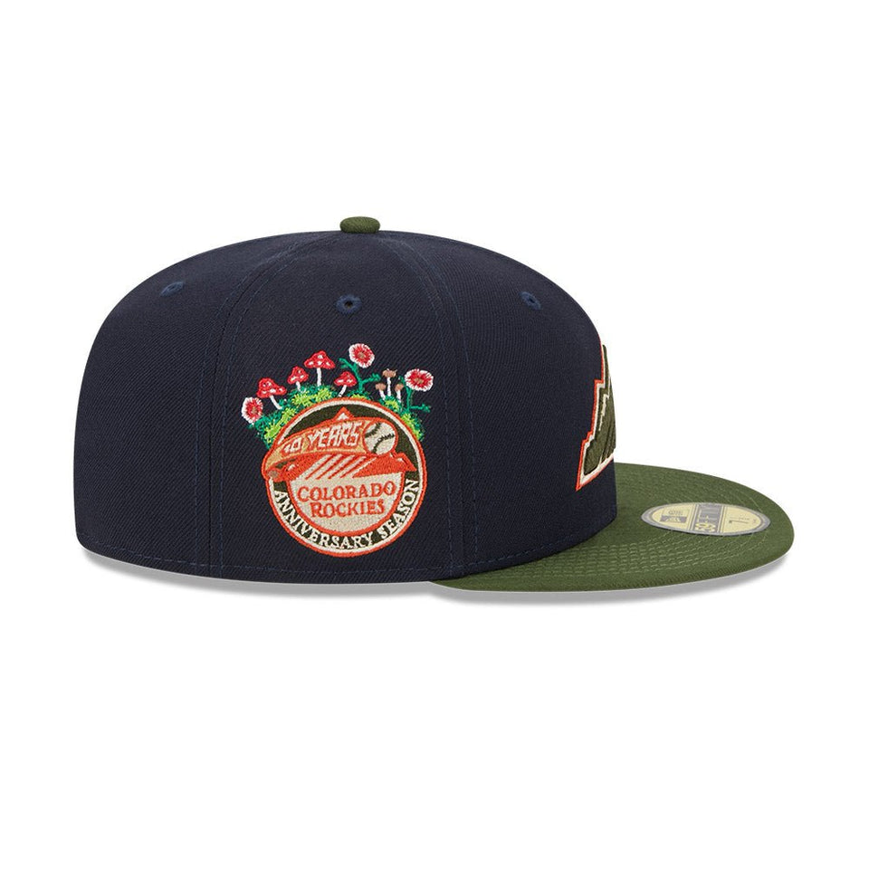 59FIFTY MLB Sprouted コロラド・ロッキーズ ネイビー モスグリーンバイザー - 13705013-700 | NEW ERA ニューエラ公式オンラインストア