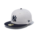 59FIFTY MLB Stone Color ニューヨーク・ヤンキース ストーン ネイビーバイザー - 13516105-700 | NEW ERA ニューエラ公式オンラインストア