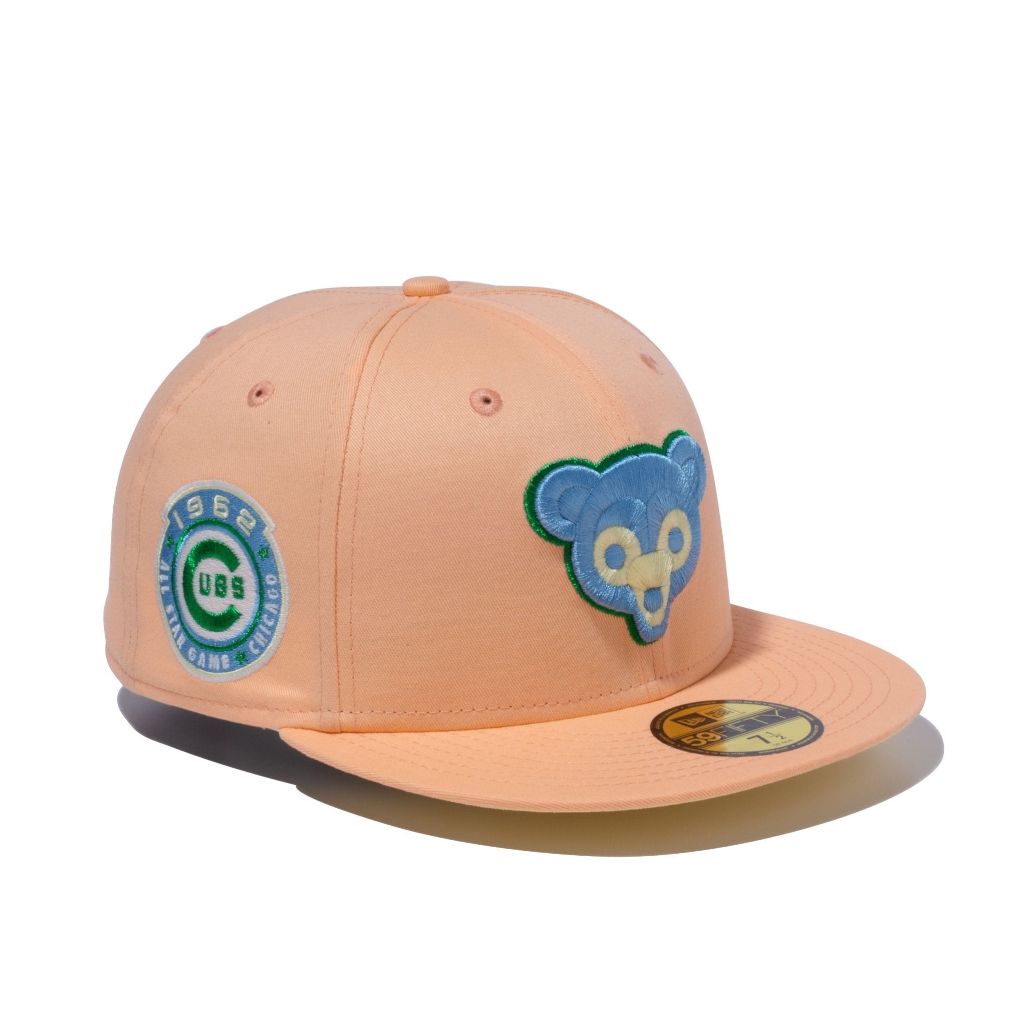 59FIFTY MLB Sugar Shack クーパーズタウン シカゴ・カブス ピーチ イエローアンダーバイザー
