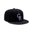 59FIFTY MLB Velvet コロラド・ロッキーズ ブラック グリーンアンダーバイザー - 13506363-700 | NEW ERA ニューエラ公式オンラインストア