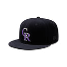 59FIFTY MLB Velvet コロラド・ロッキーズ ブラック グリーンアンダーバイザー - 13506363-700 | NEW ERA ニューエラ公式オンラインストア