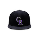 59FIFTY MLB Velvet コロラド・ロッキーズ ブラック グリーンアンダーバイザー - 13506363-700 | NEW ERA ニューエラ公式オンラインストア