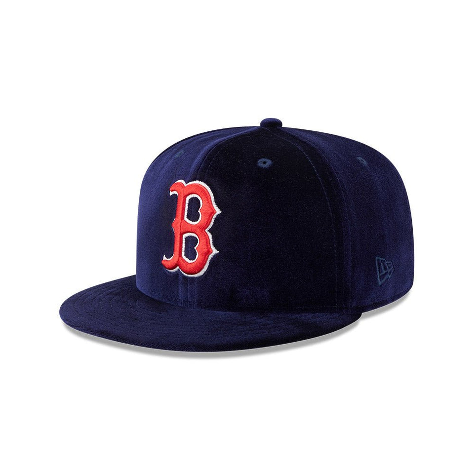 59FIFTY MLB Velvet ボストン・レッドソックス ネイビー グリーンアンダーバイザー