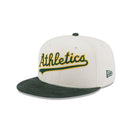 59FIFTY クーパーズタウン MLB Vintage Corduroy オークランド・アスレチックス クロームホワイト グリーンアンダーバイザー - 13512086-700 | NEW ERA ニューエラ公式オンラインストア