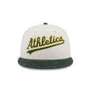 59FIFTY クーパーズタウン MLB Vintage Corduroy オークランド・アスレチックス クロームホワイト グリーンアンダーバイザー - 13512086-700 | NEW ERA ニューエラ公式オンラインストア