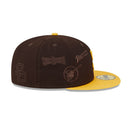 59FIFTY Multi Logo サンディエゴ・パドレス ブラウン グレーアンダーバイザー - 13794978-700 | NEW ERA ニューエラ公式オンラインストア