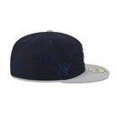 59FIFTY Multi Logo ニューヨーク・ヤンキース ネイビー グレーアンダーバイザー - 13794979-700 | NEW ERA ニューエラ公式オンラインストア