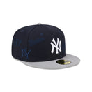 59FIFTY Multi Logo ニューヨーク・ヤンキース ネイビー グレーアンダーバイザー - 13794979-700 | NEW ERA ニューエラ公式オンラインストア