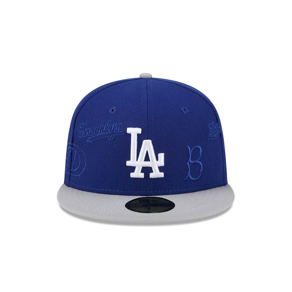 59FIFTY Multi Logo ロサンゼルス・ドジャース ブルー グレー