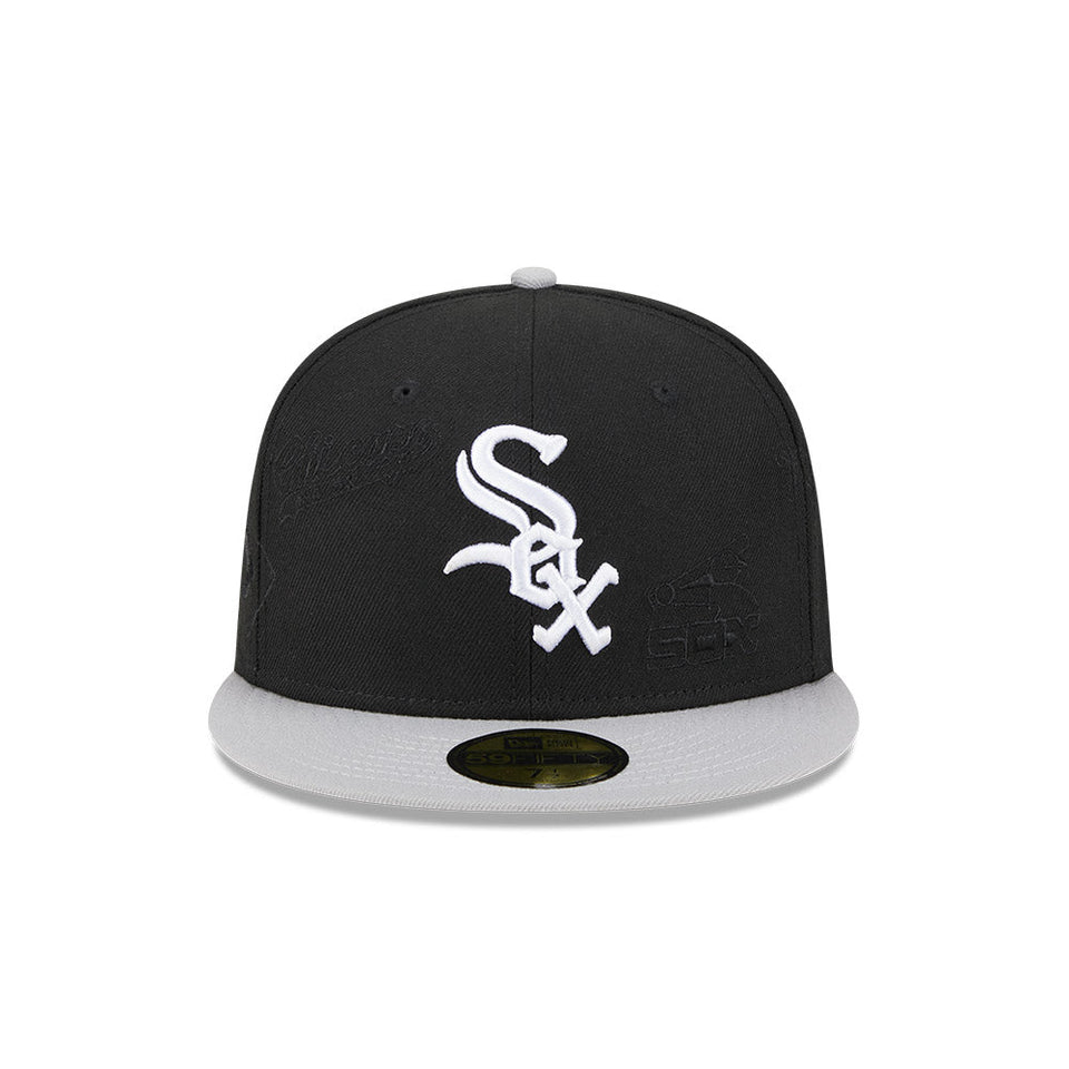 59FIFTY Multi Logo シカゴ・ホワイトソックス ブラック グレーアンダーバイザー - 13794981-700 | NEW ERA ニューエラ公式オンラインストア