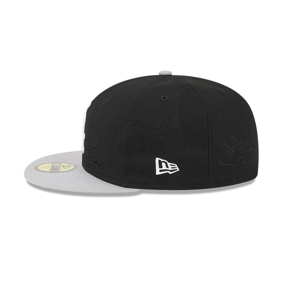 59FIFTY Multi Logo シカゴ・ホワイトソックス ブラック グレーアンダーバイザー - 13794981-700 | NEW ERA ニューエラ公式オンラインストア