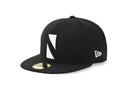 【ストア限定】 59FIFTY N トライアングル ブラック × ホワイト - 12031716-700 | NEW ERA ニューエラ公式オンラインストア
