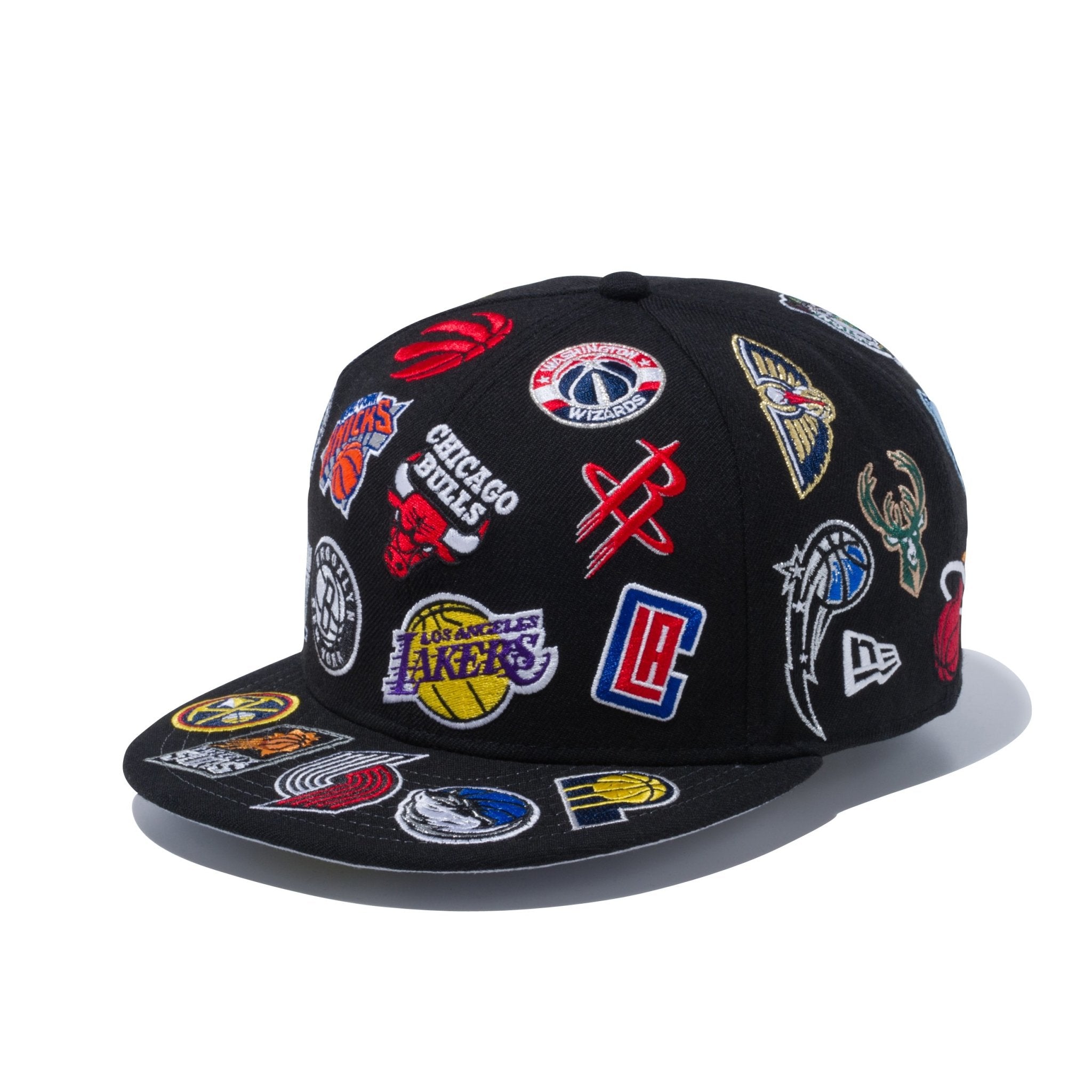 59FIFTY NBA チームロゴ オールオーバー ブラック | ニューエラ