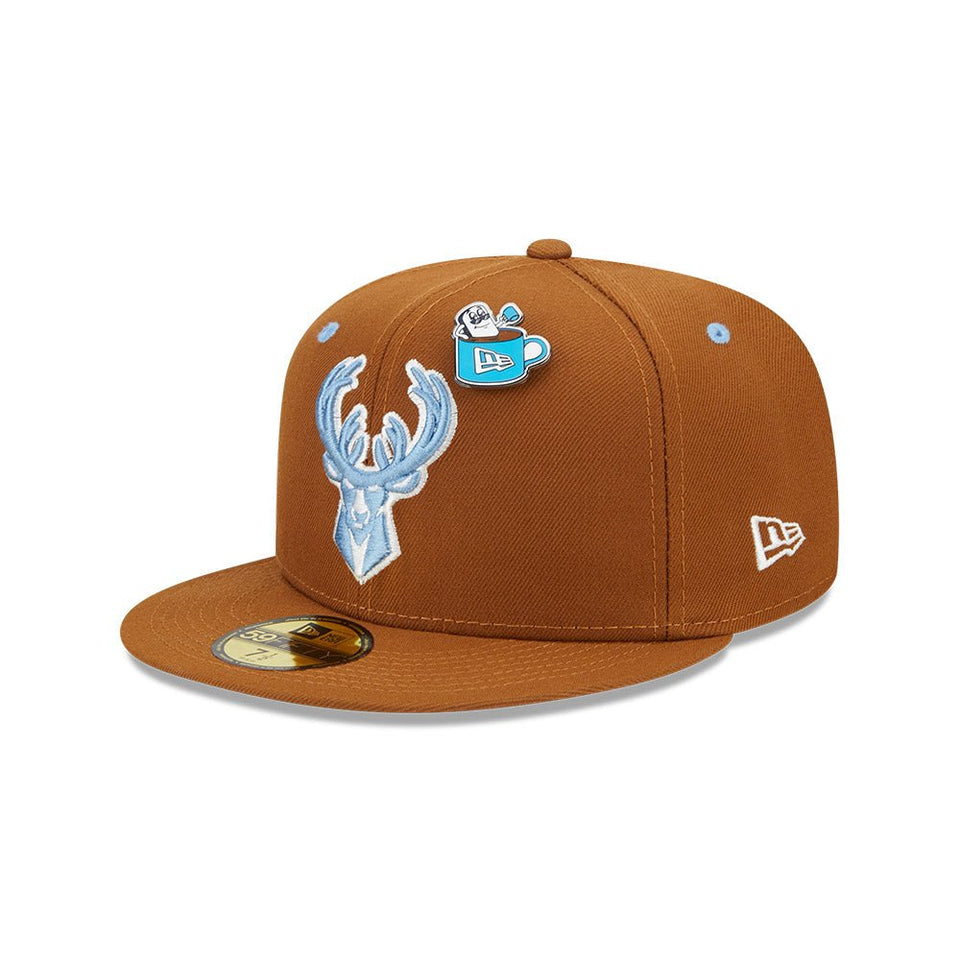 59FIFTY NBA Hot Cocoa ミルウォーキー・バックス ブラウン ブルーアンダーバイザー - 13506414-700 | NEW ERA ニューエラ公式オンラインストア