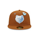 59FIFTY NBA Hot Cocoa メンフィス・グリズリーズ ブラウン ブルーアンダーバイザー - 13506415-700 | NEW ERA ニューエラ公式オンラインストア