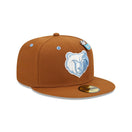 59FIFTY NBA Hot Cocoa メンフィス・グリズリーズ ブラウン ブルーアンダーバイザー - 13506415-700 | NEW ERA ニューエラ公式オンラインストア