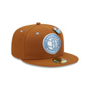 59FIFTY NBA Hot Cocoa ブルックリン・ネッツ ブラウン ブルーアンダーバイザー - 13506419-700 | NEW ERA ニューエラ公式オンラインストア