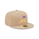 59FIFTY NBA Team Neon フェニックス・サンズ ベージュ パープルアンダーバイザー - 13512107-700 | NEW ERA ニューエラ公式オンラインストア