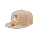59FIFTY NBA Team Neon フェニックス・サンズ ベージュ パープルアンダーバイザー - 13512107-700 | NEW ERA ニューエラ公式オンラインストア