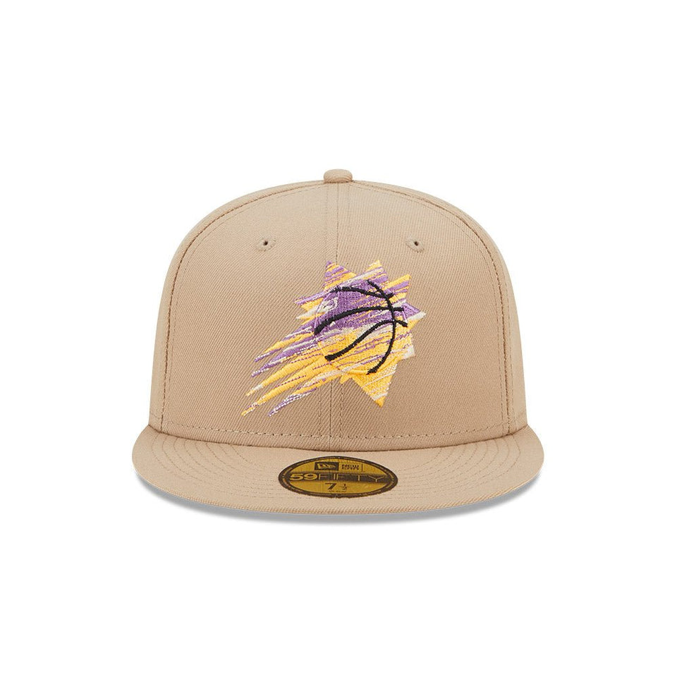 59FIFTY NBA Team Neon フェニックス・サンズ ベージュ パープルアンダーバイザー - 13512107-700 | NEW ERA ニューエラ公式オンラインストア