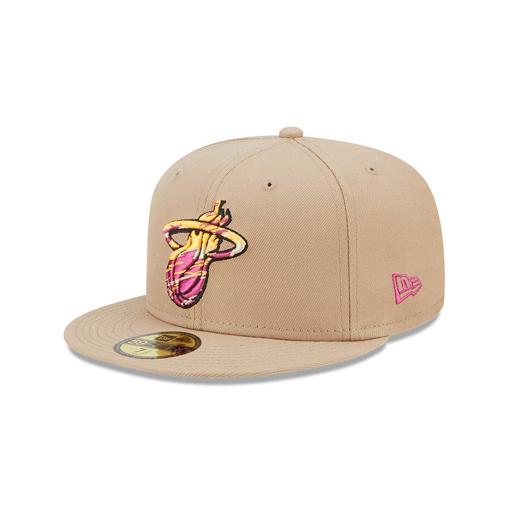 新品未開封 22FW FCRB NEW ERA TEAM HEAD BAND 59FIFTY NBA Team Neon マイアミ・ヒート ベージュ ピンク