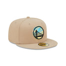 59FIFTY NBA Team Neon ゴールデンステイト・ウォリアーズ ベージュ ブルーアンダーバイザー - 13512113-700 | NEW ERA ニューエラ公式オンラインストア