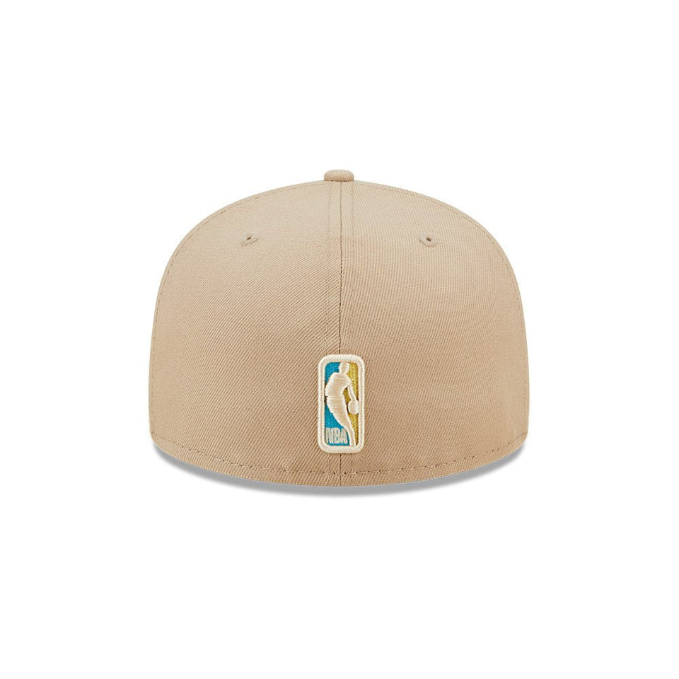 59FIFTY NBA Team Neon ゴールデンステイト・ウォリアーズ ベージュ ブルーアンダーバイザー - 13512113-700 | NEW ERA ニューエラ公式オンラインストア