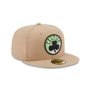59FIFTY NBA Team Neon ボストン・セルティックス ベージュ グリーンアンダーバイザー - 13512116-700 | NEW ERA ニューエラ公式オンラインストア