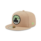 59FIFTY NBA Team Neon ボストン・セルティックス ベージュ グリーンアンダーバイザー - 13512116-700 | NEW ERA ニューエラ公式オンラインストア