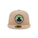 59FIFTY NBA Team Neon ボストン・セルティックス ベージュ グリーンアンダーバイザー - 13512116-700 | NEW ERA ニューエラ公式オンラインストア