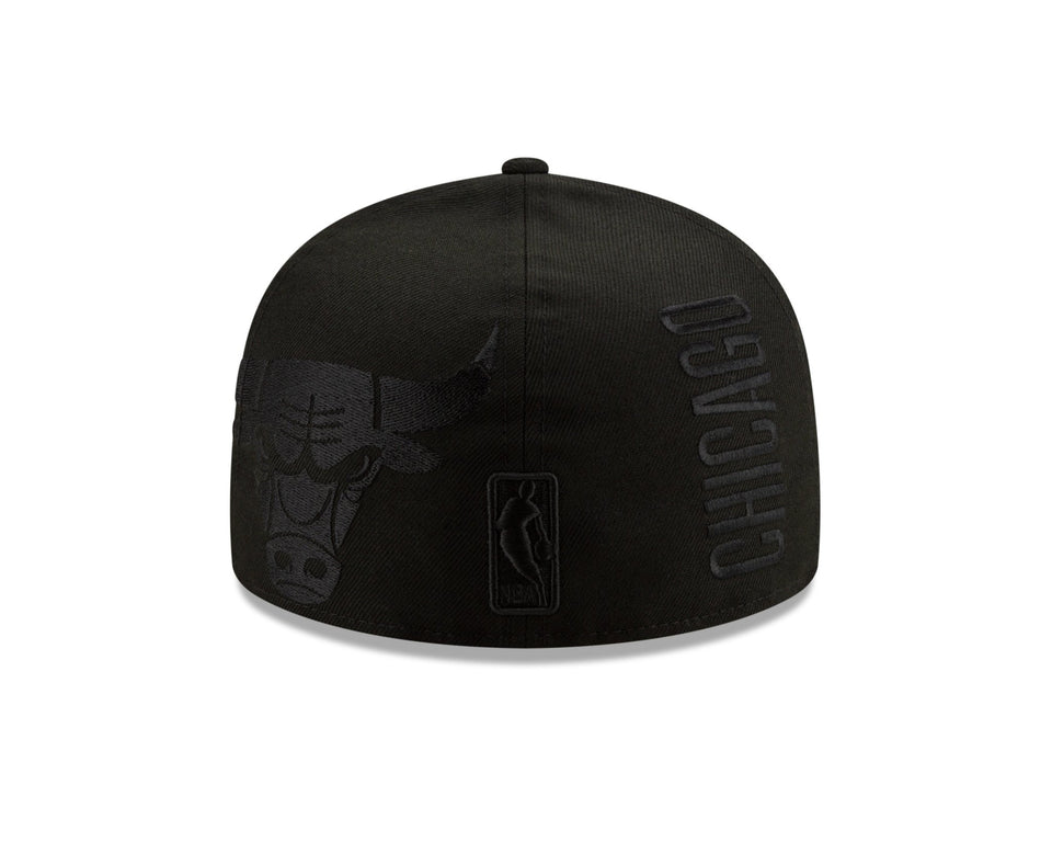 59FIFTY NBA TIP OFF シカゴ・ブルズ ブラックオンブラック