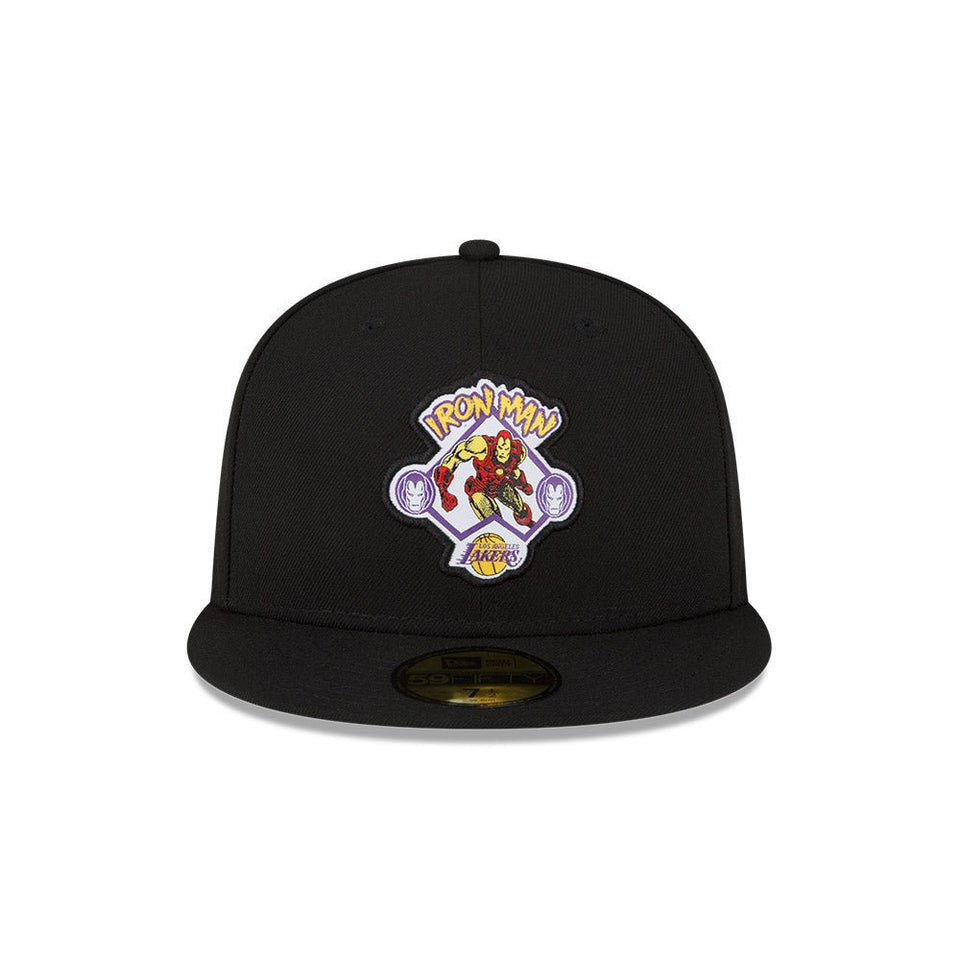 59FIFTY NBA x Marvel ロサンゼルス・レイカーズ アイアンマン ブラック パープルアンダーバイザー - 13549252-700 | NEW ERA ニューエラ公式オンラインストア